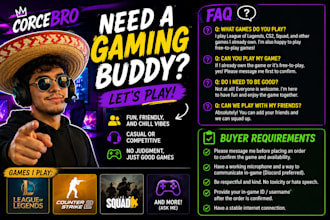 queue up and play games with you as your gaming buddy