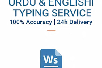 urdu english typing and fast data entry