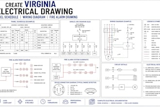create virginia electrical drawing  panel schedule wiring diagram fire alarm