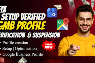 setup a verified google my business profile and reinstate suspended gmb listings