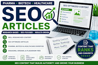 write SEO content for pharma biotech and healthcare