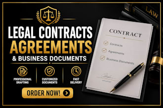 draft legal contracts agreements and business documents