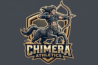 create amazing centaur mascot logo with new concepts design