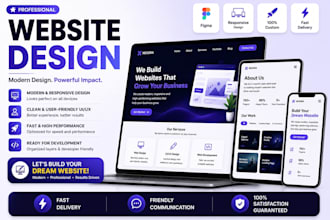 design a modern website UI UX in figma