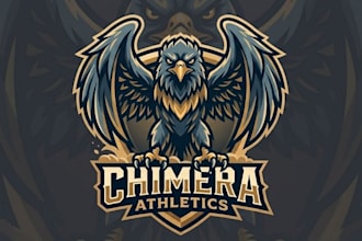 make wonderful style for eagle mascot logo design service