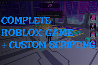 develop a complete roblox game with custom scripting