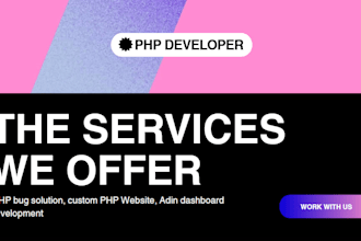 develop a custom PHP laravel website or forum for you