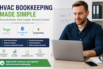 manage hvac bookkeeping using sage intacct, housecall pro and expensify