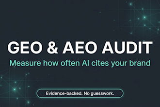 do a GEO and aeo audit report with a prioritized action plan