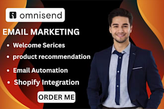 setup omnisend welcome serices product recommendation email