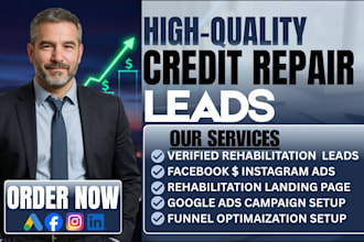 10 qualified credit repair leads automation sales, funnel daily google, fb ads