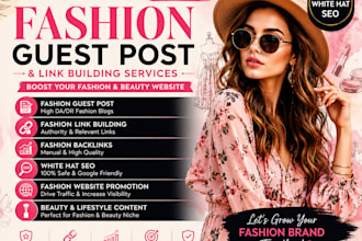 build fashion backlinks with guest posting and linkbuilding
