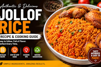 provide authentic jollof rice recipe and cooking guide