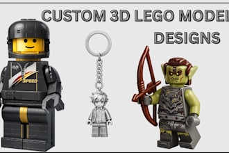 do 3d lego model design, moc minifigure, car lego toy, lego technic 3d printing