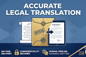 do professional arabic to english legal translation