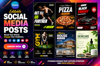create canva templates for facebook, instagram, and social media campaigns