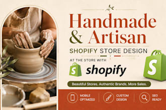 design a handmade artisan shopify store with italian inspired branding