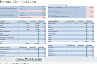 do monthly income ,expense and revenue report