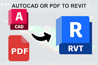 convert your cad or PDF floor plans into revit bim model