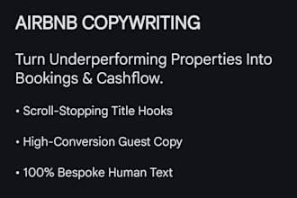 write airbnb listing description copy for SEO