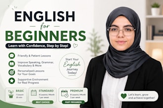 teach english to beginners with personalized lessons