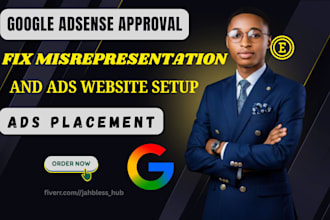 approve google adsense and fix merchant center misrepresentation