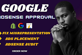 approve google adsense and fix merchant center misrepresentation