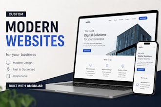 build a professional custom angular website