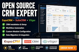setup espocrm suitecrm vtiger open source CRM espocrm suitecrm vtiger CRM