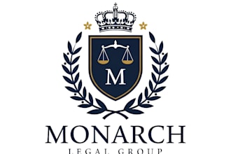create a modern legal, law firm, attorney and notary logo design