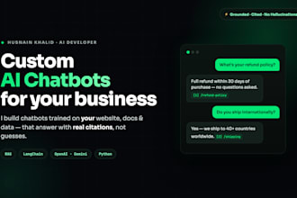 build a custom ai chatbot for your website, docs or business