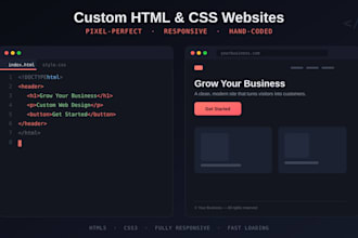 create responsive HTML CSS website design
