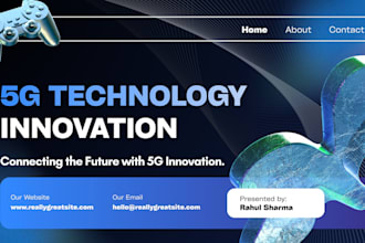 design telecommunication provider startup pitch deck 5g network voip investor