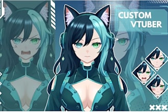 design live2d vtuber model live2d illusration anime character character design