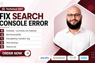 fix google search console errors, indexing issues and website SEO problems