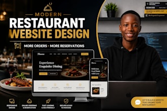 do website design and web development for modern restaurant website design