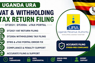 file uganda ura vat return dt2031 efris errors etax portal dt2006 withholding