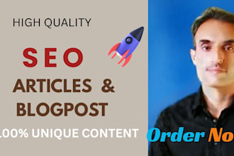 write SEO article and blogpost that rank on google