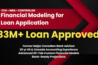 create a bank ready financial model for your loan application