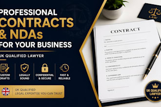 draft contracts and ndas for your business as a UK qualified lawyer