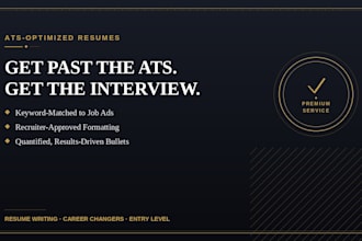 write an ats optimized resume that gets you interviews
