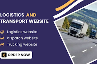 build a logistics, trucking ,transport dispatch website on wix