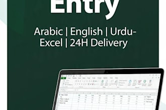 do fast arabic english urdu data entry in 24 hours