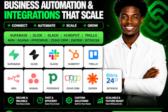 supabase glide slack hubspot trello n8n asana pipedrive zoho crm zapier bitrix24