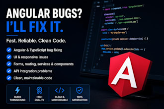 provide expert angular bug fixing services