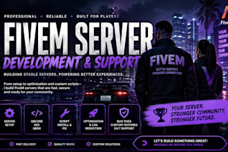 develop, fix, optimize, customize, setup fivem server, qbcore, esx, qbox scripts