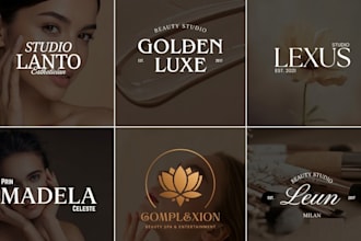 create a cosmetics, beauty, skincare, makeup logo for your business