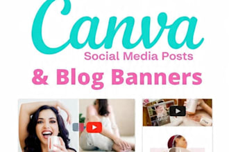 design canva social media posts and blog banners