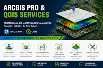 do gis mapping, spatial analysis, arcgis pro and qgis