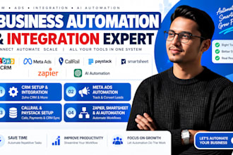 integrate zoho crm meta ads callrail paystack smartsheet zapier ai automation